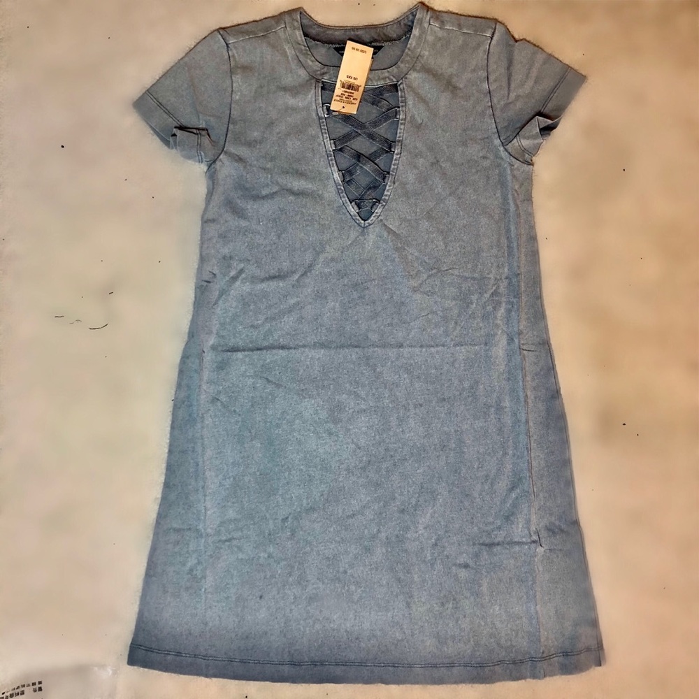 American Eagle Gray Strappy Dress NWT